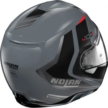 Helma na motorku Moto helma Nolan N100-5 Hilltop N-Com Slate Grey 64 XL