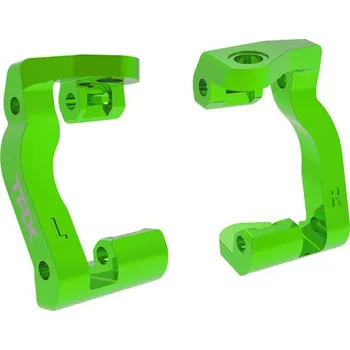 RC model Traxxas závěs těhlice hliníkový zelený (pár) - TRA10733-GRN