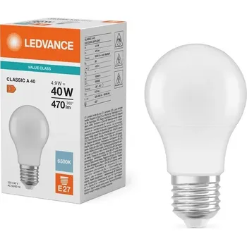 Žárovka Sada 10 LED žárovek Ledvance LED Classic 4,9W 865 Matná E27