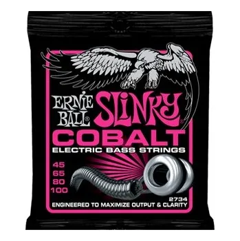 Struna pro kytaru a smyčcový nástroj Struny Ernie Ball 2734 Slinky Cobalt 45-100 pro basovou kytaru