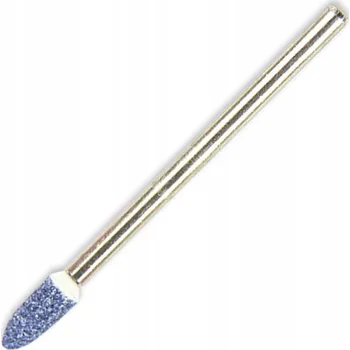 Fréza kamenná na nehtovou kůžičku, hybridní laky, gely, oválná, modrá Č. 8