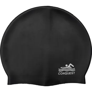 Plavecká čepice Silikonová conquest černá