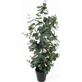 umělá květina UMĚLÝ KVĚT V KVĚTINÁČI EUKALYPTUS UMĚLÉ KVĚTY ROSTLINY 78 cm