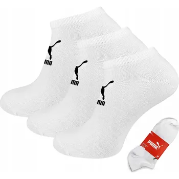 Dámské ponožky Ponožky Puma PUMA SNEAKER PONOŽKY KOTNÍKOVÉ PONOŽKY bílé velikosti 35-38