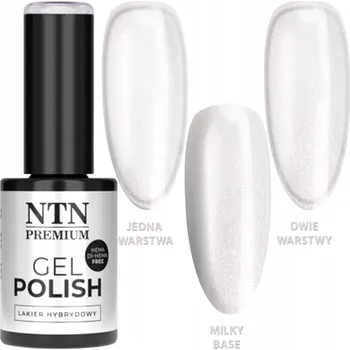 Lak na nehty Hybridní lak NTN 5g LED/UV Gel Polish Limited Edition White Bílý Č.474
