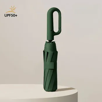 Deštník Pánský větruodolný skládací deštník 105 cm | doplněk - Zelený