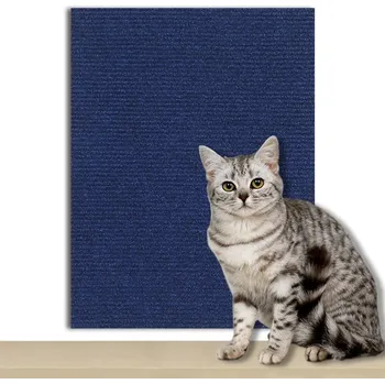Samolepicí kočičí škrabadlo na zeď | ochrana nábytku - Modrý , 60x60cm