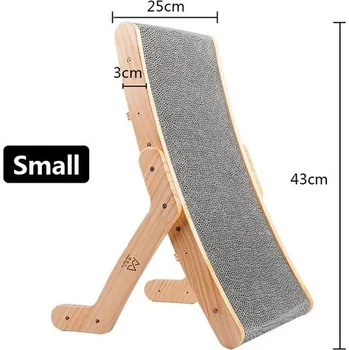 Kočičí škrabadlo se dřevěným rámem | kočičí nábytek - Malá postel