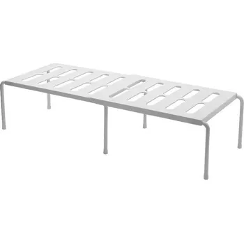 Botník Plastový stojan na boty nastavitelný | botník | úložný regál - Bílý