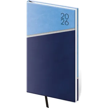 Diář Helma365 Line 80 x 150 mm týdenní 2026 modrý