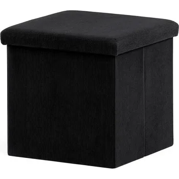 Taburet Autronic Taburet s úložným prostorem, černá, manšestrová látka, TAB-471 BK6