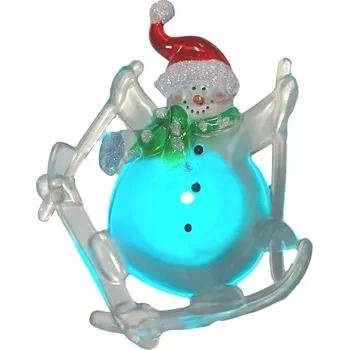 Vánoční dekorace VÁNOČNÍ LED DEKORACE BAŁWANEK 10 cm PŘÍSAVKA