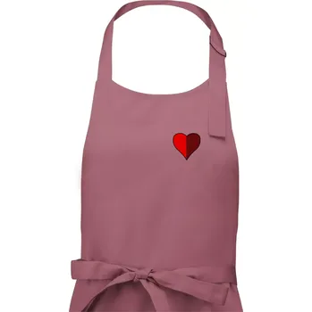 Kuchyňská zástěra Prší - Červený - Dámská zástěra na vaření - Univerzální velikost ( Starorůžová )