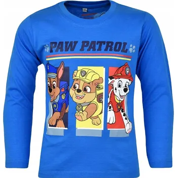 Chlapecké tričko Nickelodeon dětské tričko s dlouhým rukávem bavlna modré velikost 122