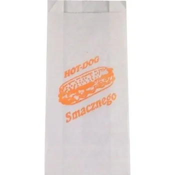 Jednorázové nádobí Papírová obálka Kiel-Pak s potiskem 22 x 7,5 cm, 200 ks, bílá