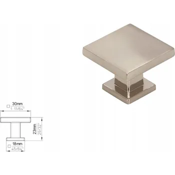 Nábytkové kování Nábytková úchytka SIRO 2506-30ZN21 vzhled nerezové oceli