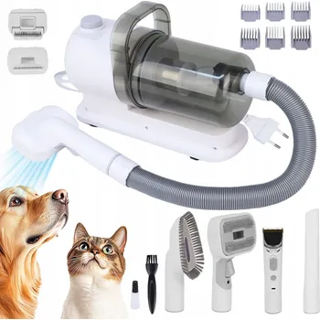 Kosmetika pro psa NASTAVITELNÝ VYSAVAČ NA SRST PSA KOČKY KARTÁČ TRIMER PRO PSY A KOČKY