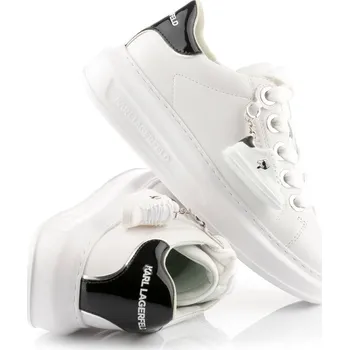 Dámské tenisky TENISKY KARL LAGERFELD KAPRI KEYCHAIN KAPRI WHITE LTHR
