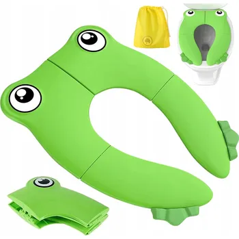 WC sedátko VYSOKÉ SEDÁTKO NA WC TURISTICKÉ ZELENÉ PRO DĚTI