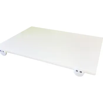 Kuchyňské prkénko Odolné prkénko na krájení se zarážkami na desku, polyetylen 50 x 30 x 2 cm