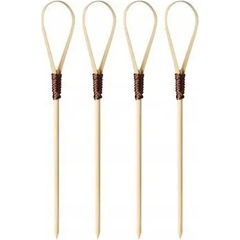 Jednorázové nádobí Fingerfood - Ekologické špejle Loop 10 cm 40 ks