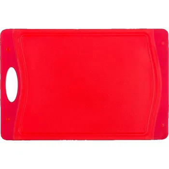 Kuchyňské prkénko Prkénko PH 29x19,5x0,85cm drážka, protikluz CULINARIA červená