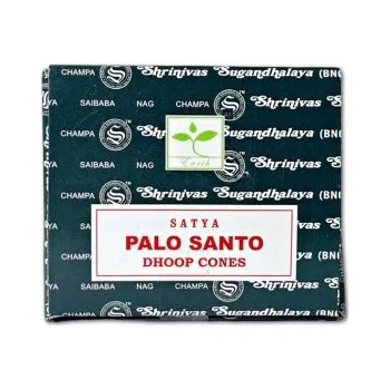 Vonná tyčinka Kónické vonné kužely Satya Dhoop - Palo Santo