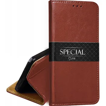 Pouzdro na mobilní telefon Flipové pouzdro VEGACOM pro Xiaomi Redmi Note 9 5G hnědé