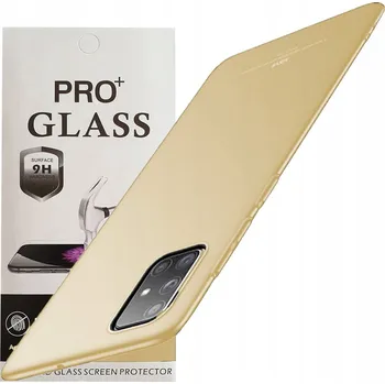 Pouzdro na mobilní telefon Zadní Kryt Audioimp pro Samsung Galaxy M51 zlatý