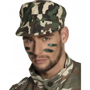 Pokrývka hlavy Vojenská Čepice maskáčový kostým