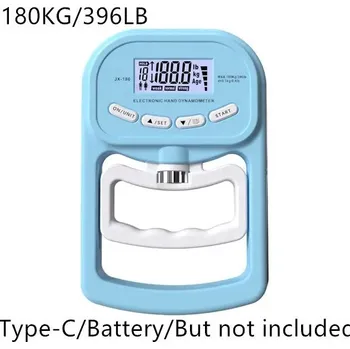 Digitální ruční dynamometr lcd 180kg | posilovač ruky | měřič výkonu - B-modrá