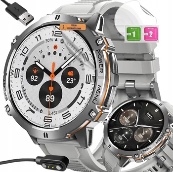 Hodinky Chytré Hodinky Pánské s AI, Baterie 100 dní, AMOLED, Kompas, Stylové sportovní hodinky