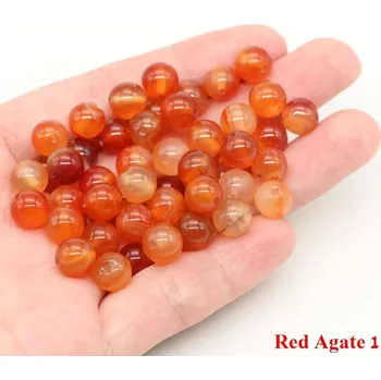Náramek Přírodní kamenné korálky na náramky | šperky - Červený achát 1 , 4 mm (85 až 90 ks)