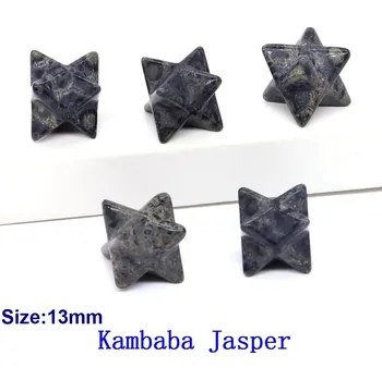 Přírodní kámen Křišťálová merkaba hvězda 13mm | dekorace | minerální kámen - Kambaba Jasper , 20 KS