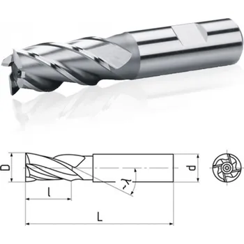 Fréza Fréza 06x13mm válcová čelní krátká HSS Co8
