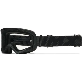 Motocyklové brýle IMX ENDURANCE FLIP BLACK MATT/ BLACK brýle - sklo IRIDIUM GOLD + CLEAR (2 SZYBY W ZESTAWIE