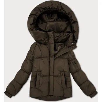 Hnědá dámská oversize bunda pro přechodné období S'West (B2003-48) odstíny hnědé XXL (44)