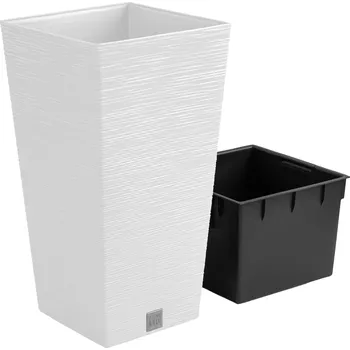 Květináč Květináč plast bílý Prosperplast 34,5 cm x 34,5 x 66 cm