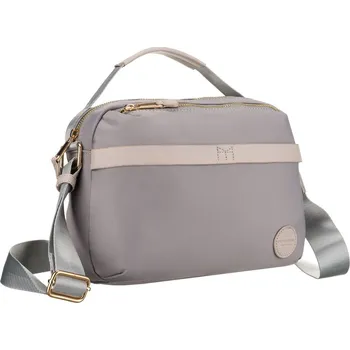 Kabelka nylonová taška přes rameno se zapínáním na zip Barva: Šedá