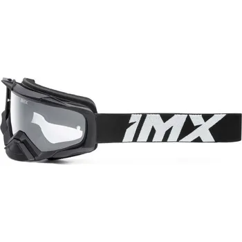 Motocyklové brýle IMX DUST BLACK MATT/WHITE brýle - sklo DARK SMOKE + CLEAR (2 SZYBY W ZESTAWIE)
