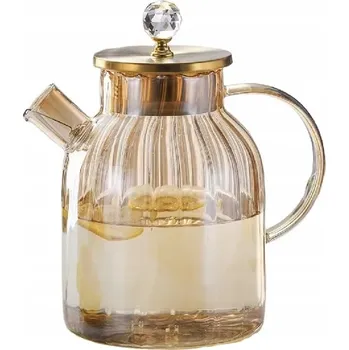 SKLENĚNÝ DŽBÁN ZLATÝ 1,8L Y581