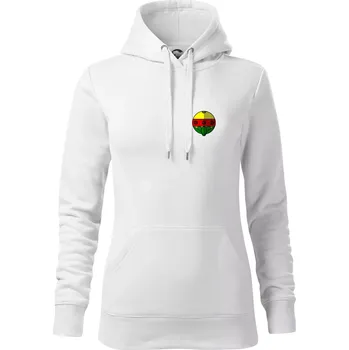 Dámská mikina Prší - Kule - Mikina dámská Cape s kapucí - XS ( Bílá )