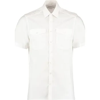 Pánská košile Kustom Kit Pánská pilotní košile KK133 White 47 (XXL/18H)