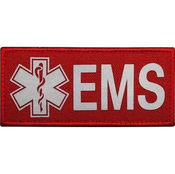 Nášivka EMS - suchý zip Barva: červená