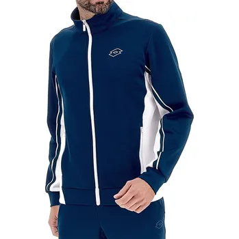 Pánská mikina Pánská tenisová mikina Lotto Squadra III Jacket - blue 295c Modrý (XL)