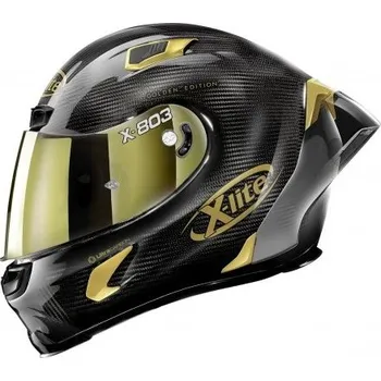 Helma na motorku X-Lite integrální helma X-Lite X-803 RS Ultra Carbon Gold Edition Carbon 33 velikost XXL