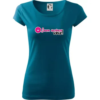 Dámské tričko Jsem nevěsta vole! - Dámské triko Pure - XS ( Petrolejová )