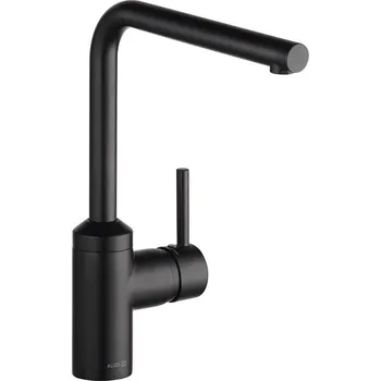 Vodovodní baterie Kludi L-INE S Baterie dřezová stojánková s otočným ramínkem, černá matná, 428143977