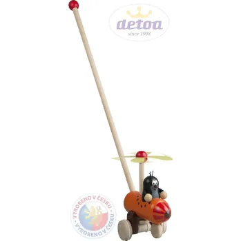 Dřevěná hračka Detoa válec na tyče k helikoptéře 100 x 54 cm
