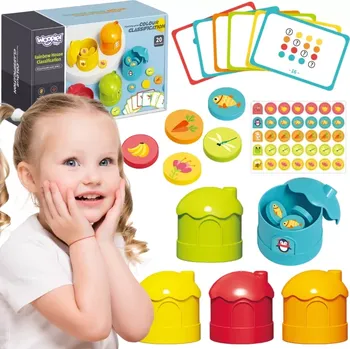 Desková hra Woopie logická edukativní hra – třídění barev